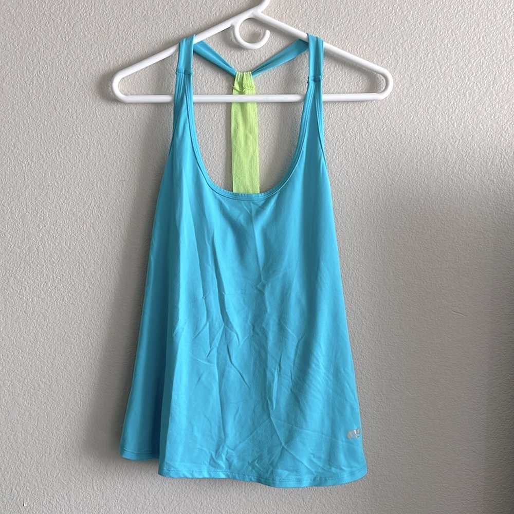 Dry-Wik Tank Top Performance Mesh T-Back Relaxed Fit Athletic Turquoise